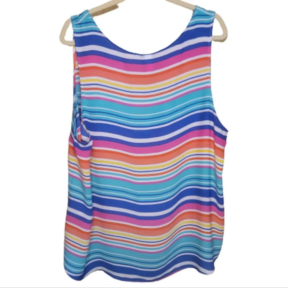 Torrid Bright Striped Sleeveless top - Picture 2 of 6